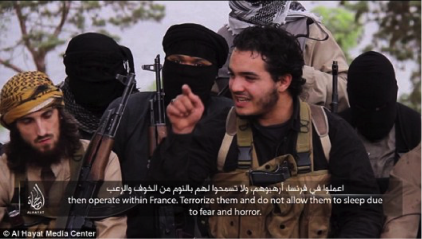 CApture d'écran d'une vidéo de Daesh