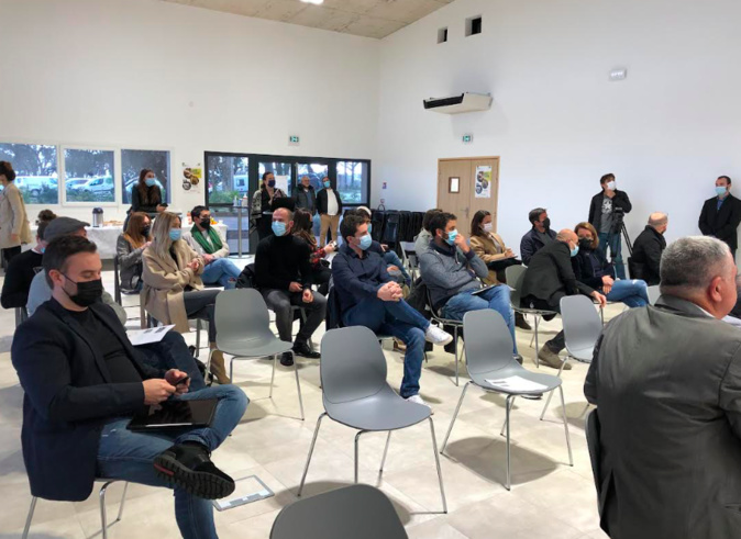 Participants à la 1er conférence entre Israël et la Chambre d'Agriculture de Corse, 25 novembre 2021