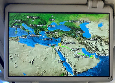 Dans l'avion du 1er vol commercial Israel-Emirats Arabes Unis- 31 aout 2020