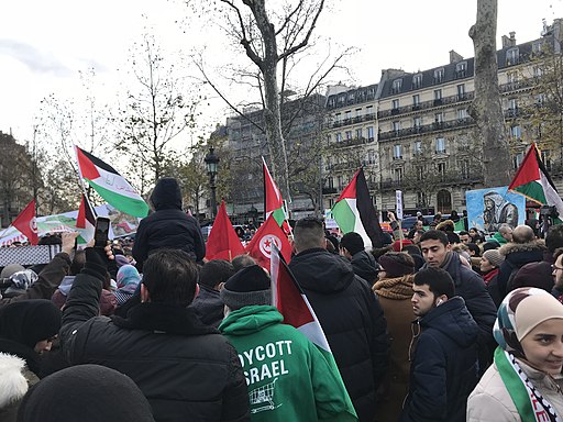 Manifestation de boycott d'Israël 2017 à Paris