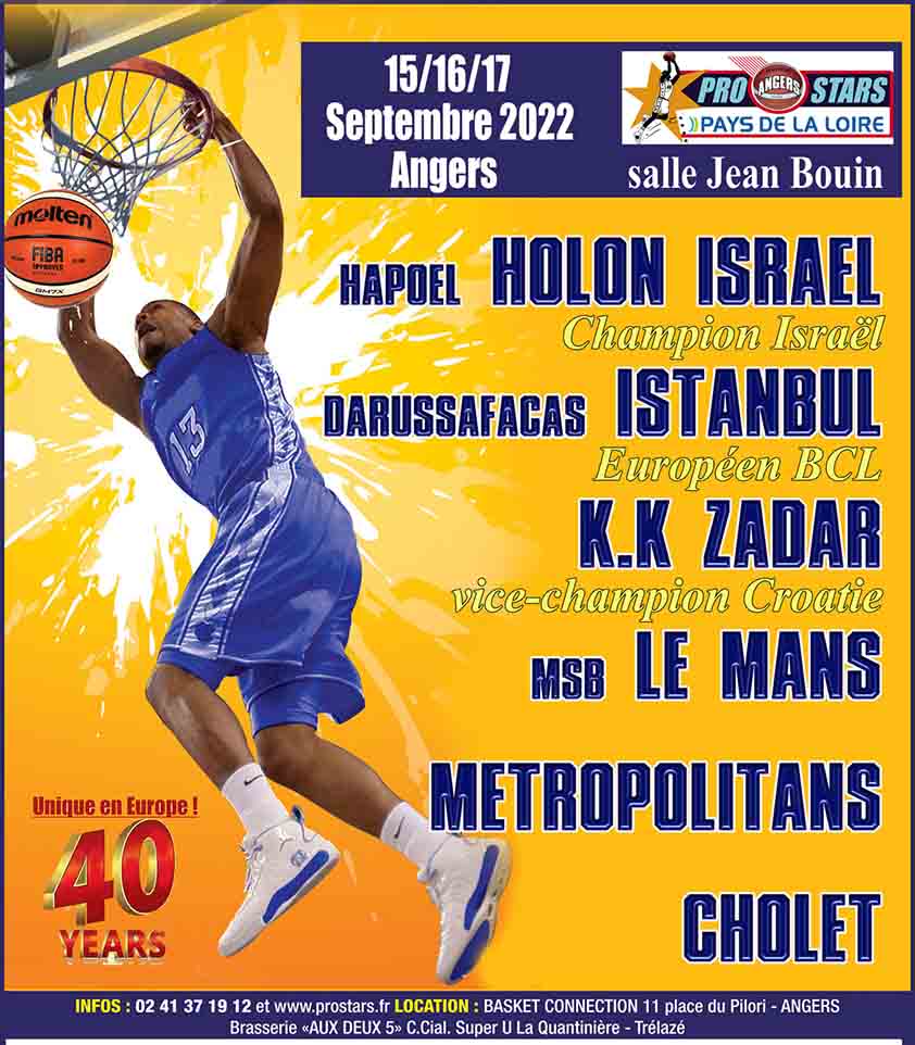 BASKET : Hapoel Holon à Angers // 15-17 septembre 2022