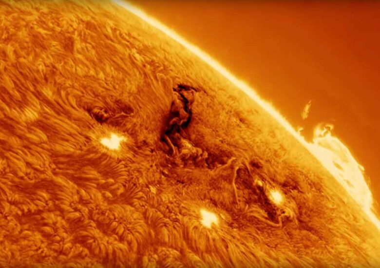Soleil gros plan pris par un téléscope amateur ©David Dayag