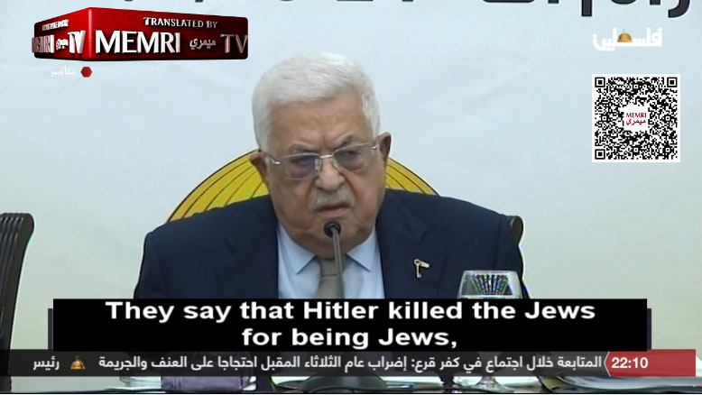 Les leçons d’histoire de Mahmoud Abbas
