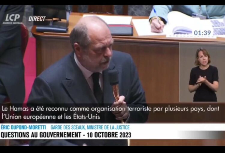 VIDÉO / Réponse d’Éric Dupond-Moretti, Assemblée Nationale