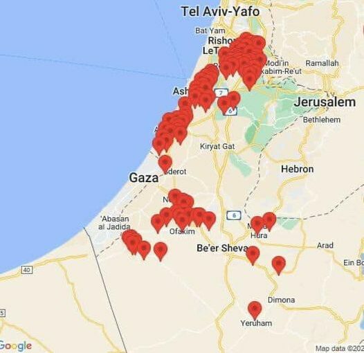 Israël le 7 octobre 2023 : sites en état d'alerte suite aux tirs de roquette par le Hamas