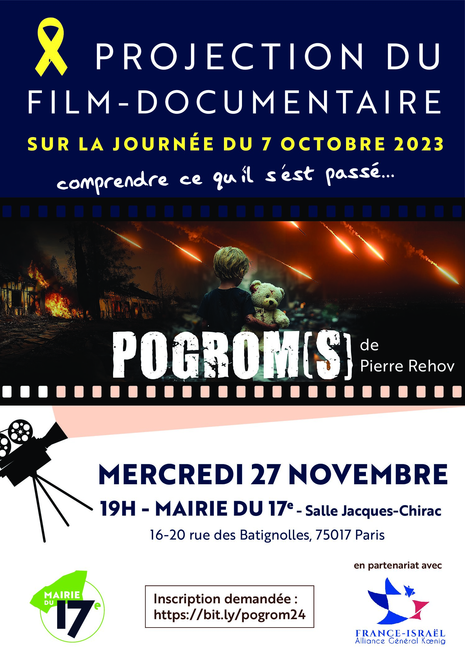 PROJECTION DU FILM-DOCUMENTAIRE POGROM(S)